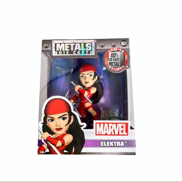 NIB Jada Toys Metals Marvel 4" Classic Figure - Elektra Toy Figure - Picture 11 of 11